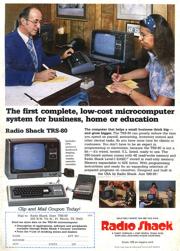 Radio Shack TRS-80 Model I: Aviso 1977