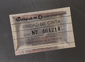 Drean Commodore DC1531: Etiqueta Datassette - 404214