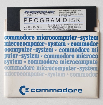 Commodore C1660: Quantum Link v4 Program Disk - 181159