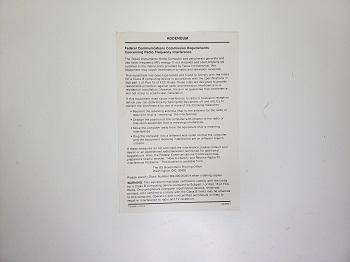 Texas Instruments PHP1900: Addendum 64636