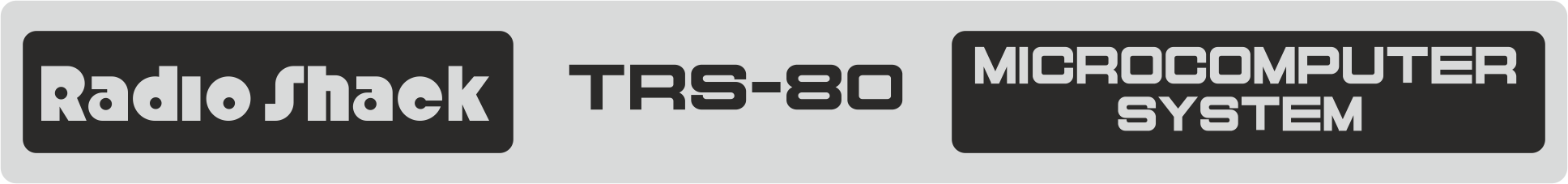 Radio Shack TRS-80 Model I: logo