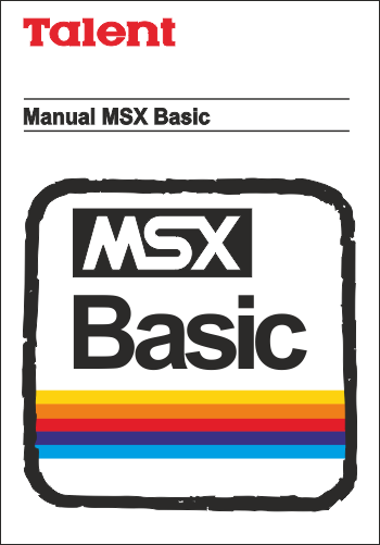 Talent TPC-310: MSX Basic