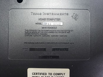 Texas Instruments PHC004C (TI 99/4): Etiqueta 67428